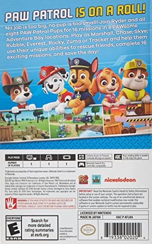 PAW Patrol: On a Roll | Nintendo Switch