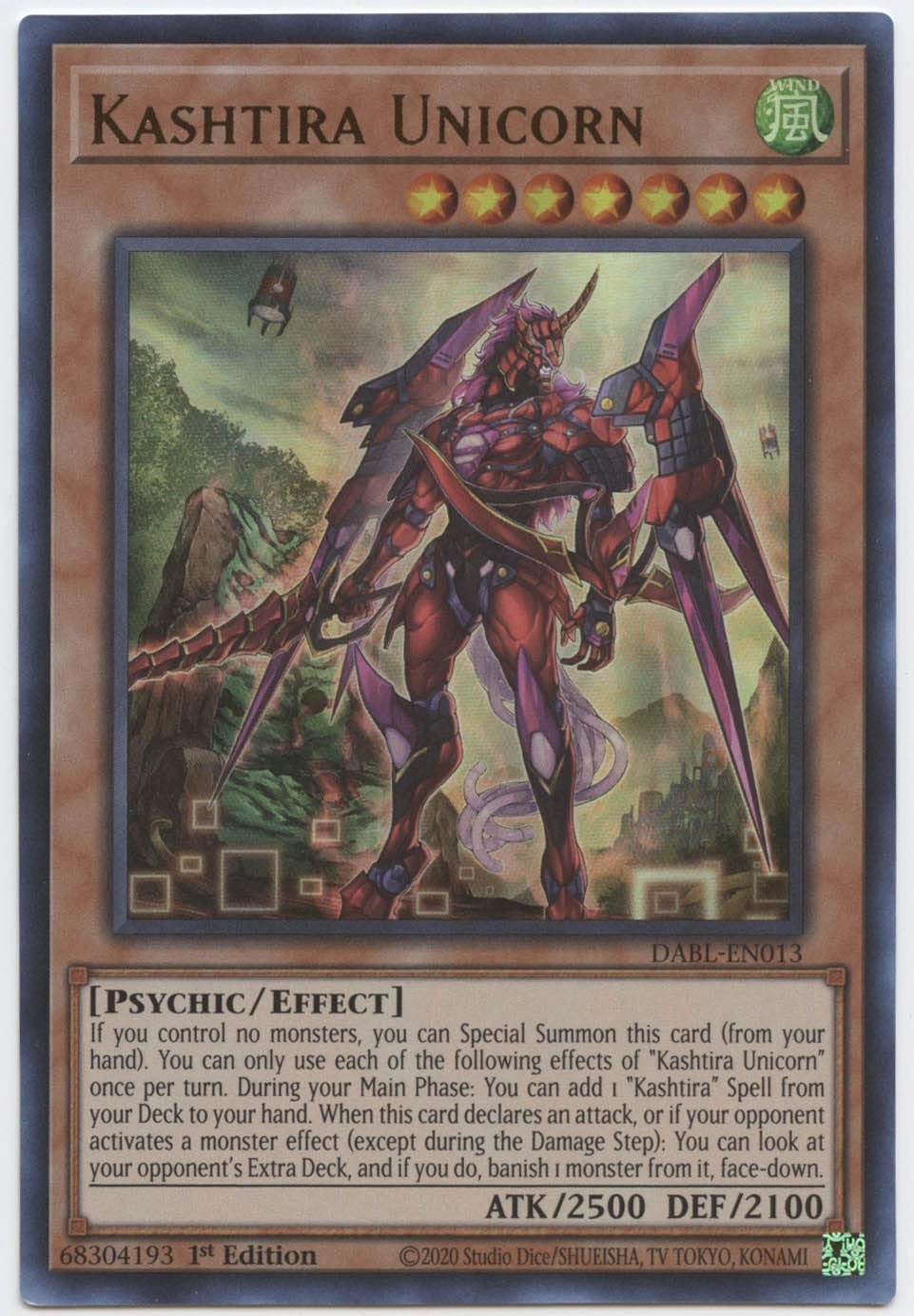 Yu-Gi-Oh! Anime Kashtira Unicorn DABL-EN013 - 1st Edition