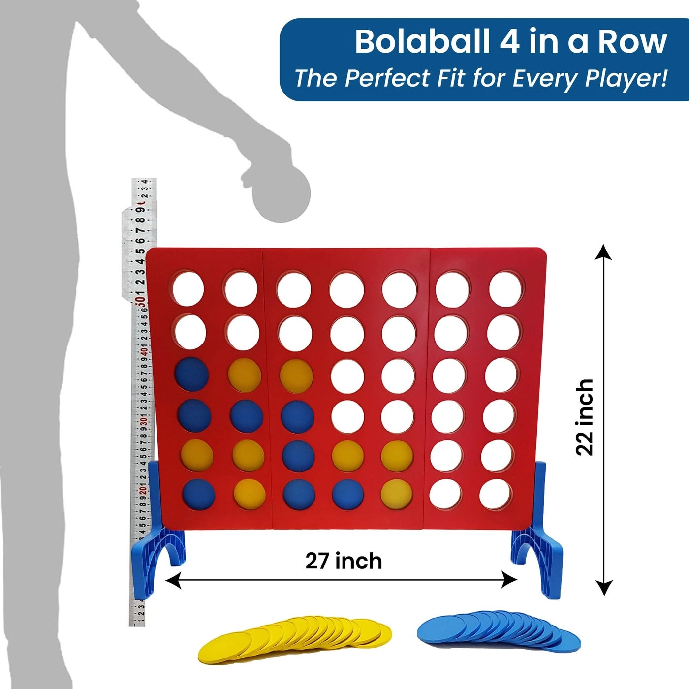4 in a Row - 1.8 FT Jumbo Indoor & Outdoor