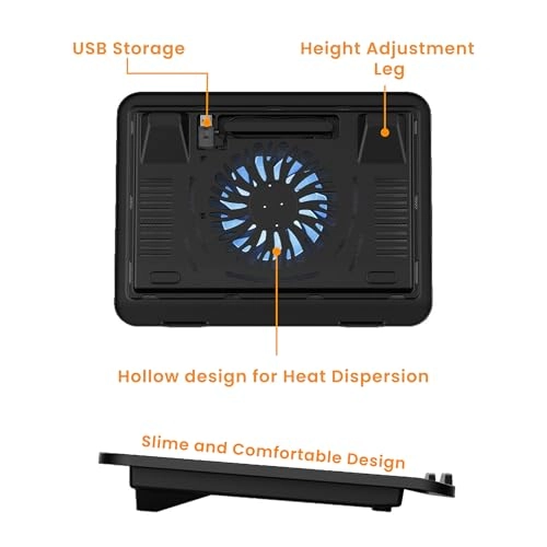 6 Fan Laptop Cooling Pad - 6 Fans 15.6"
