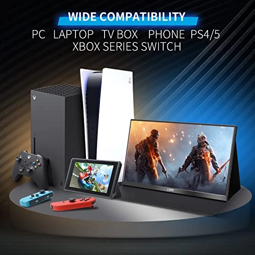 QLED Portable Monitor - 1080P 15.6”