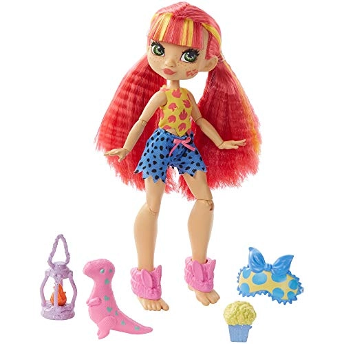 Emberly Poseable Doll - Cave Club Cavetastic Sleepover Pink Hair Ages 4+
