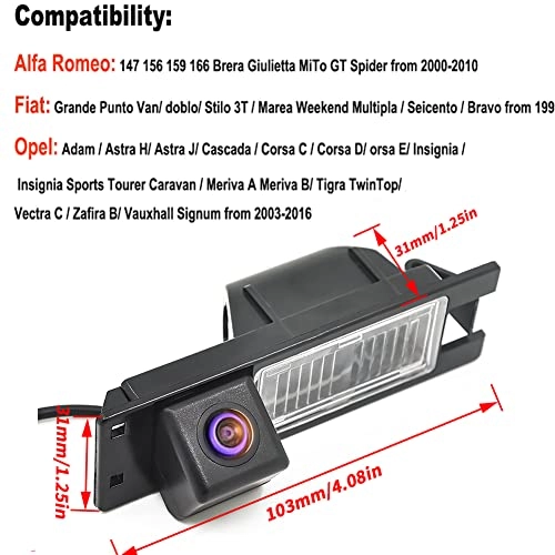 Rear View Reverse Backup Tracks Camera - 728 x 512