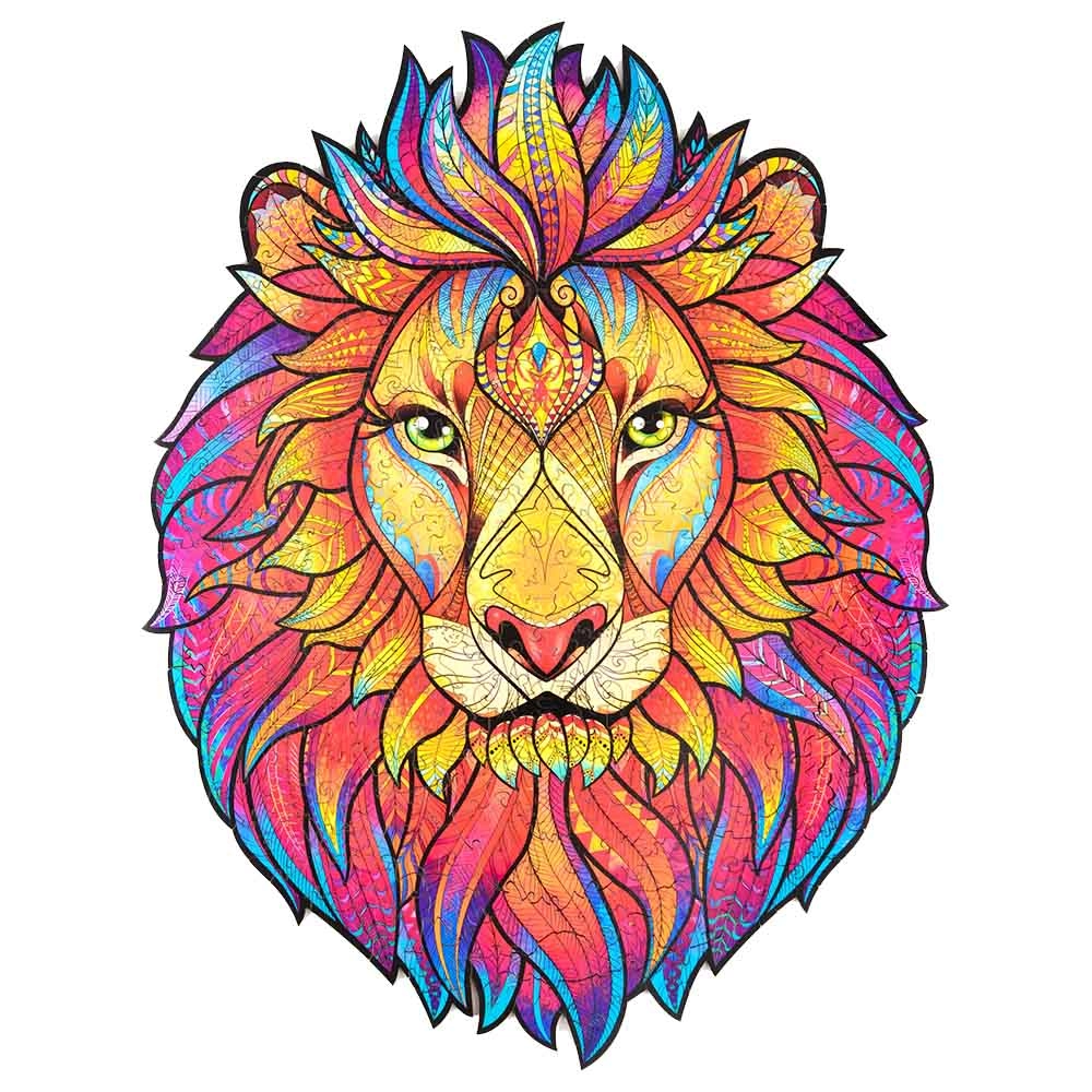 Mysterious Lion Wooden Puzzle (4107390-LION_KS) - 327 pcs