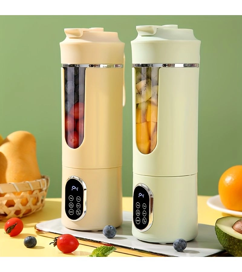 Generic USB Rechargeable Portable Blender And Handheld Juicer - 12 Oz To 17.92 Oz Digital Display