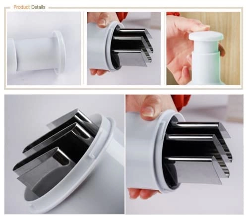 Food Chopper - White Stainless Steel