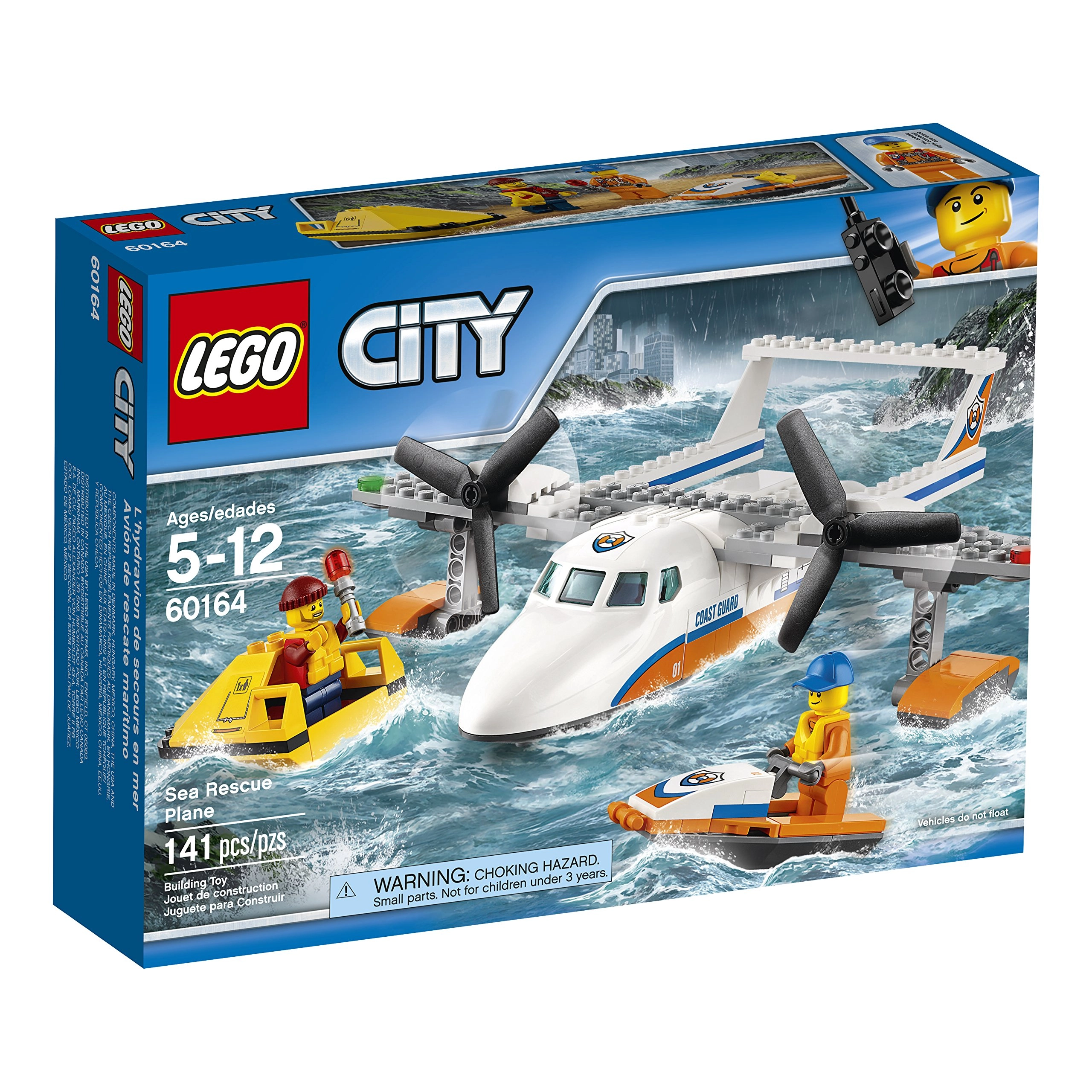 LEGO City Sea Rescue Plane (60164) - Multicolor