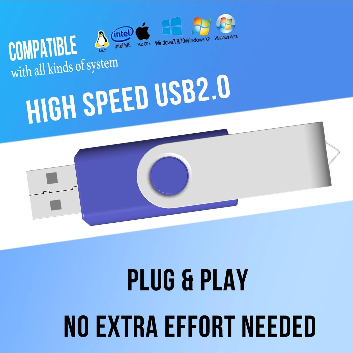 USB Flash Drive - USB2.0 4GB Pack