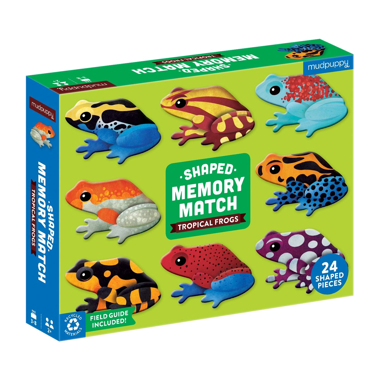 Mudpuppy Tropical Frogs Shaped Memory Match - 36 months - 8 years 24 pieces
