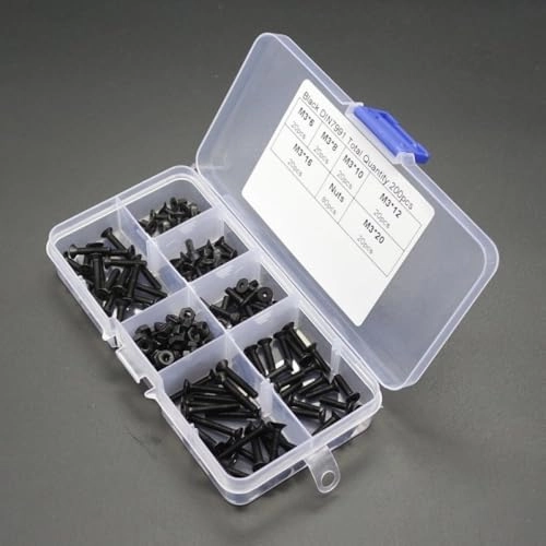 Hexagon Socket Head Cap Screw Nut Set - 6/8/10/12/16/20mm M3