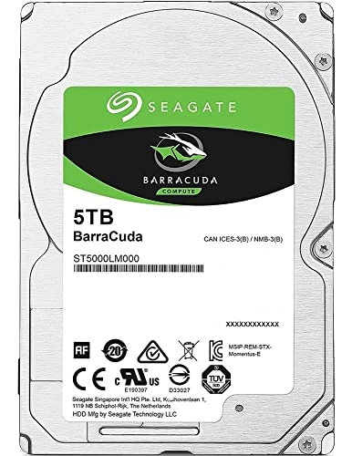 Barracuda 2.5" 5400rpm 128MB SATA 6Gb/s (ST5000LM000) - 5TB