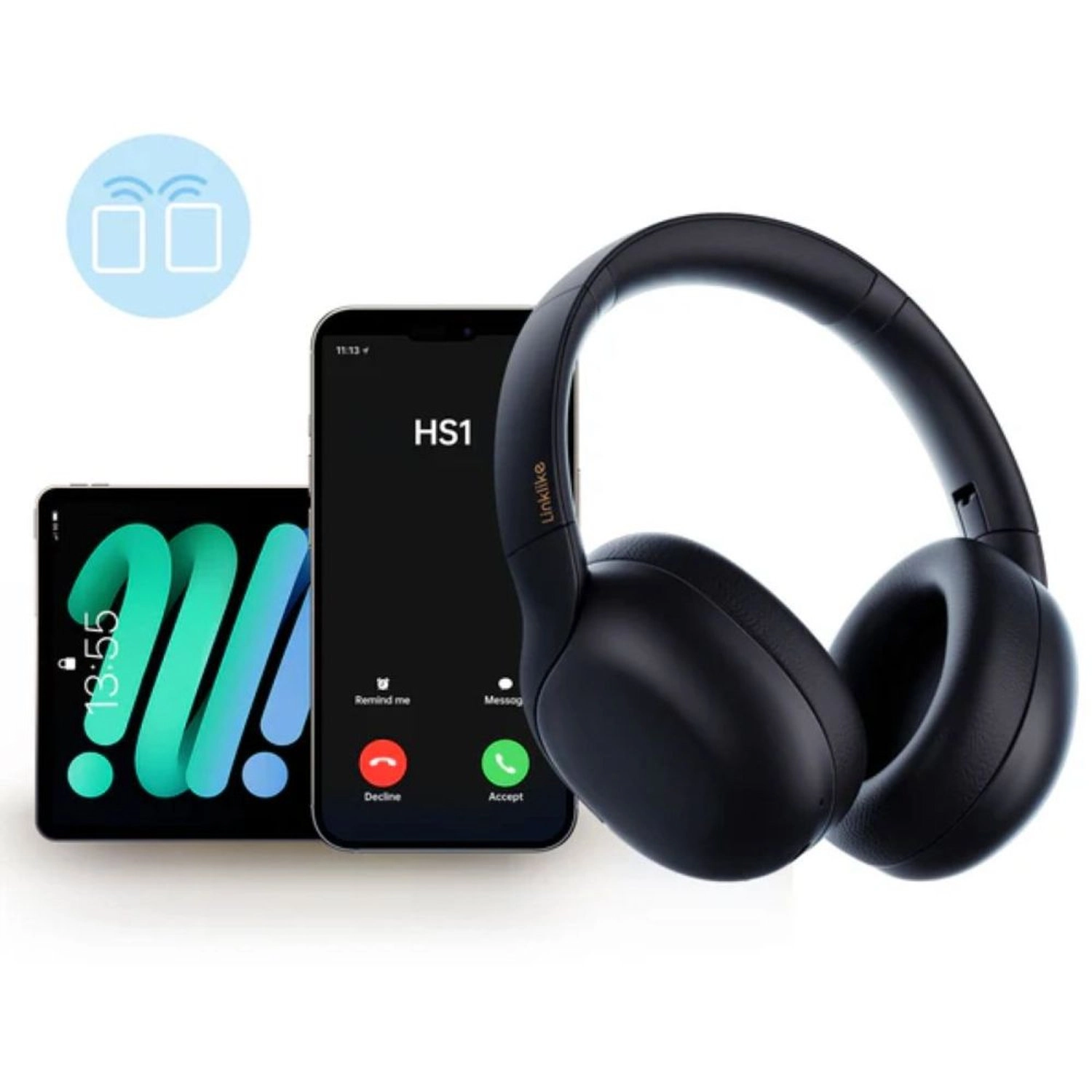 Active Noise Cancelling Headphones Wireless Headphone