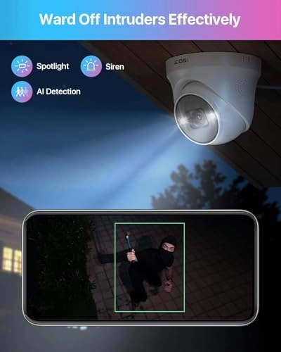 16CH 4K PoE Security Camera System - 8pcs 8MP