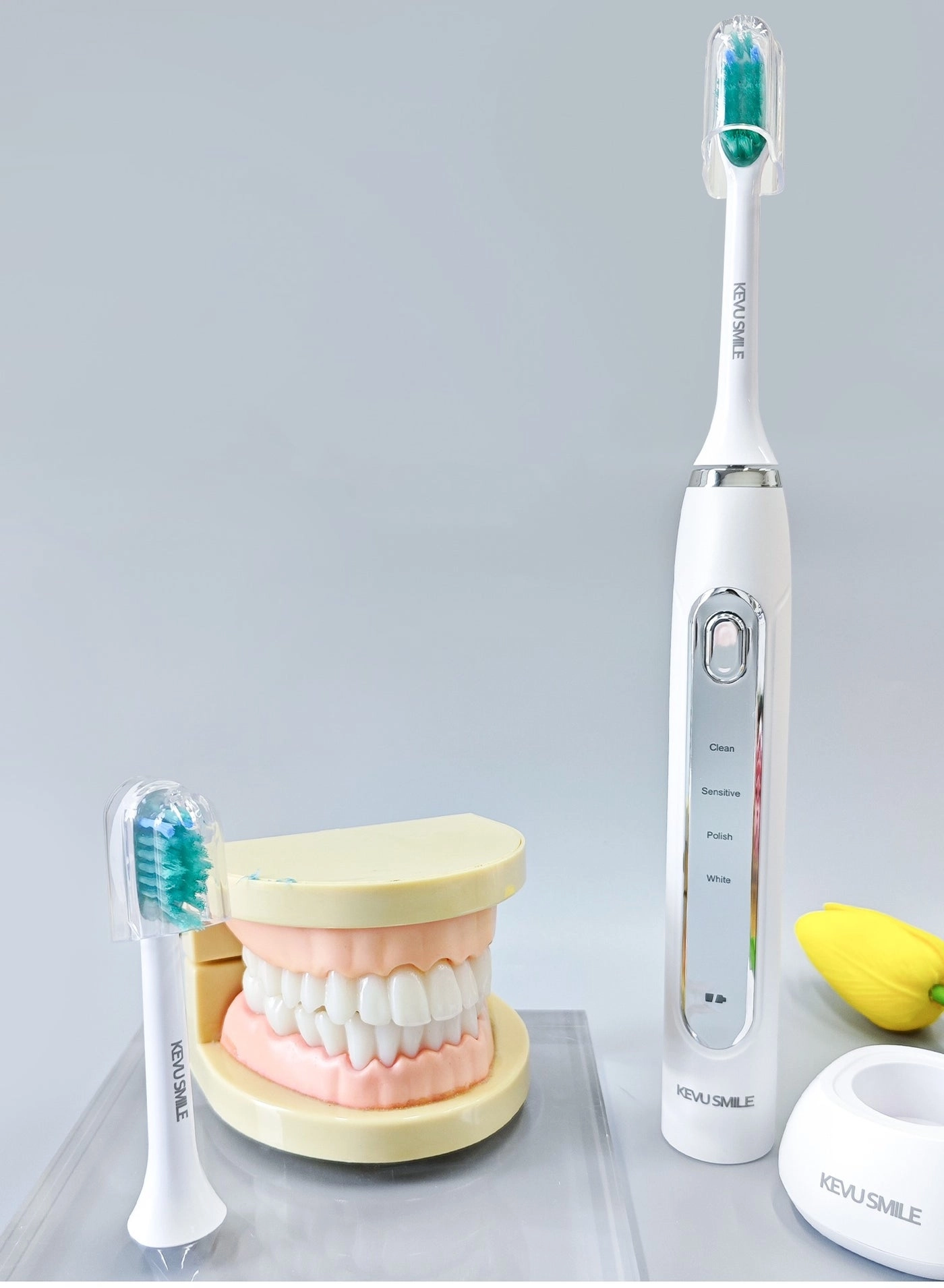 Electric Complete Dental Care Toothbrush - LED Whitening IPX7 Waterproof 30 Days