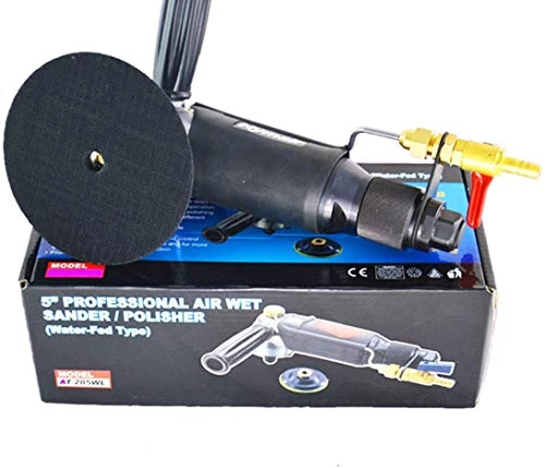 Professional Air Wet Sander/Polisher - 5" Water-injection Pneumatic