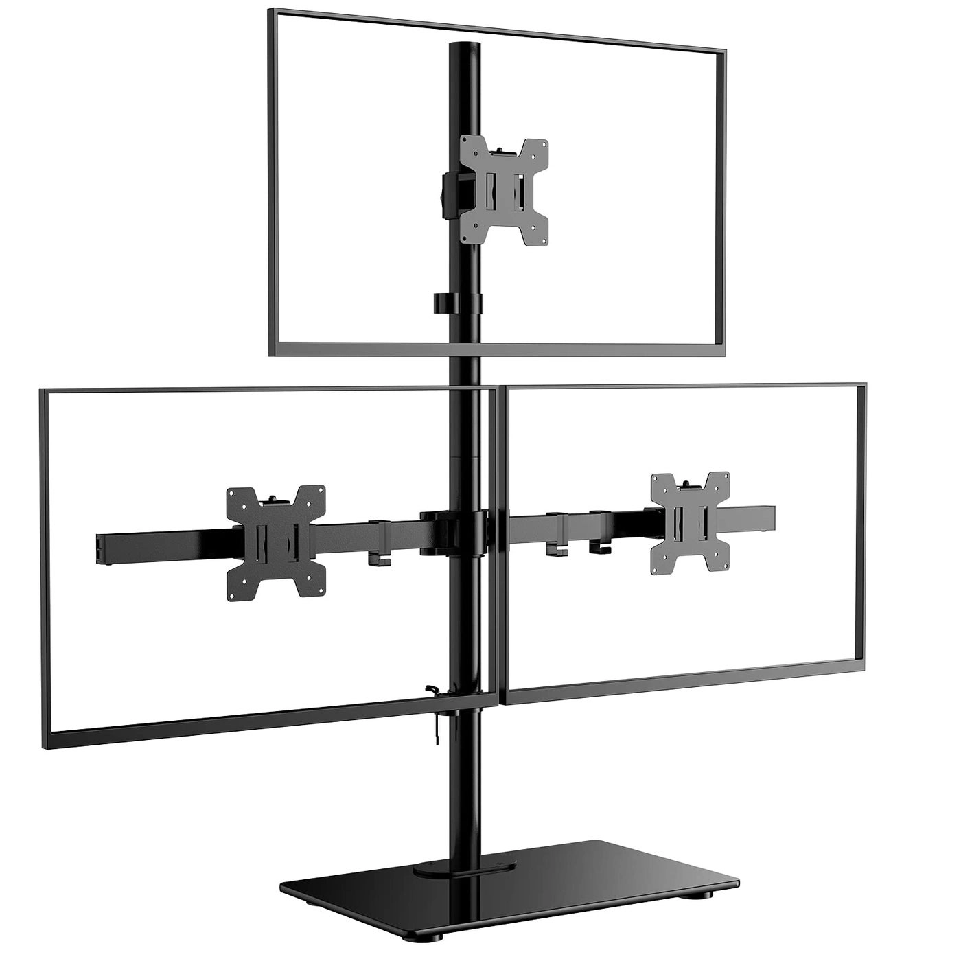 WALI Triple LCD Monitor Desk Mount - 27 inch