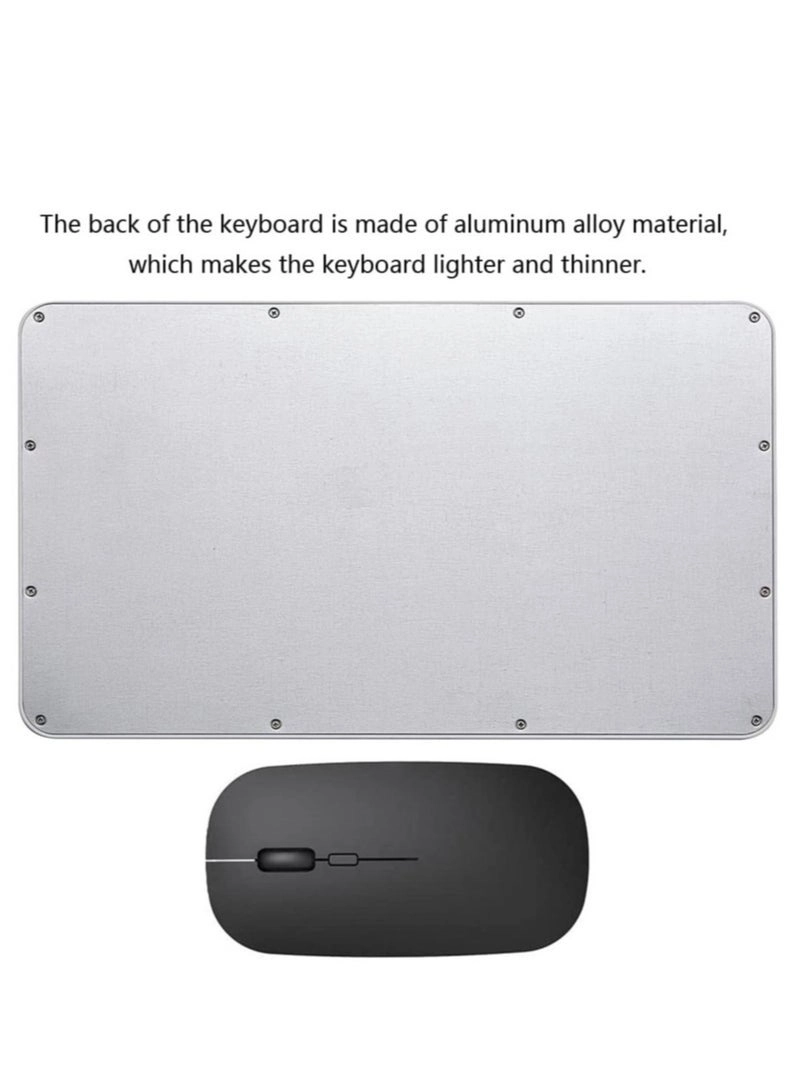 Ultra-Slim Bluetooth Keyboard + Bluetooth Mouse