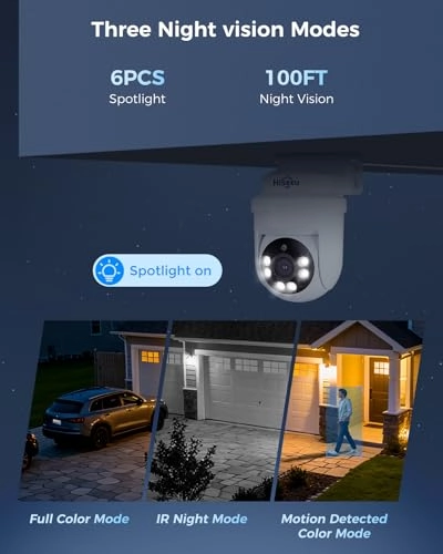 8CH DVR - 1TB HDD + 5MP PT Camera - IR Night Vision