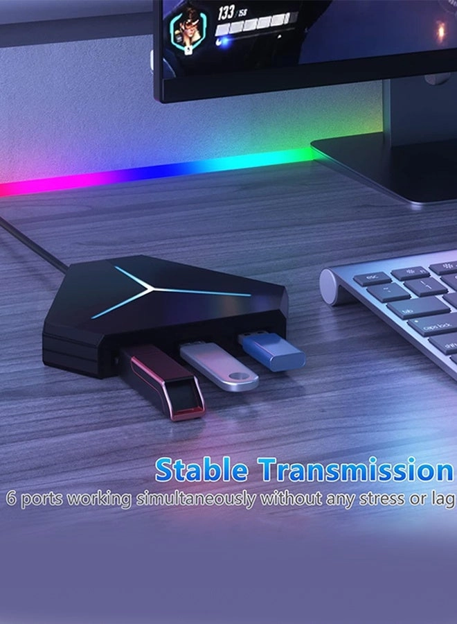 10-Port USB Hub - USB 3.0/2.0 USB C