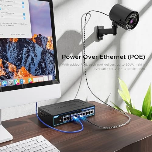 8 POE+ Gigabit 10-Ports
