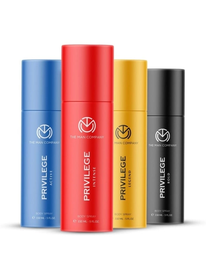 The Man Company Privilege Deodorants - Active Legend Intense Bold Premium Pack