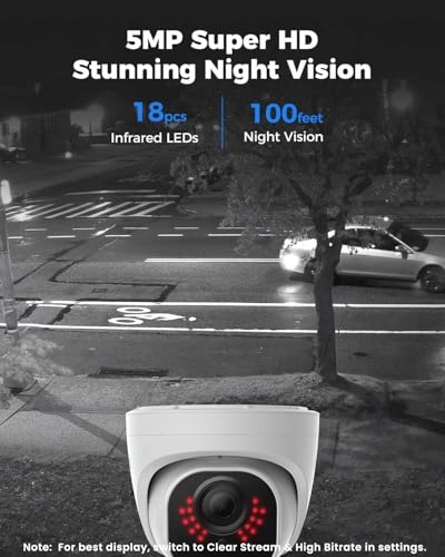 8CH 5MP PoE Home Security Camera System