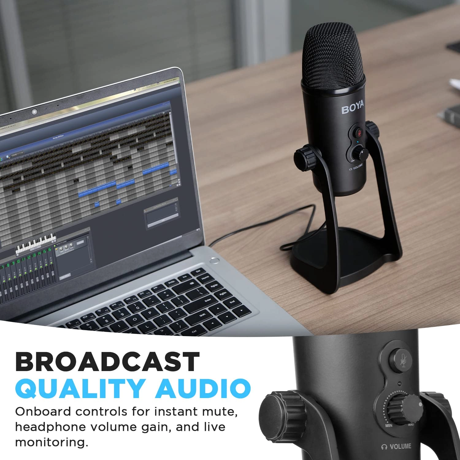 BY- PM700SP 3.5mm-Mini-Jack Microphone