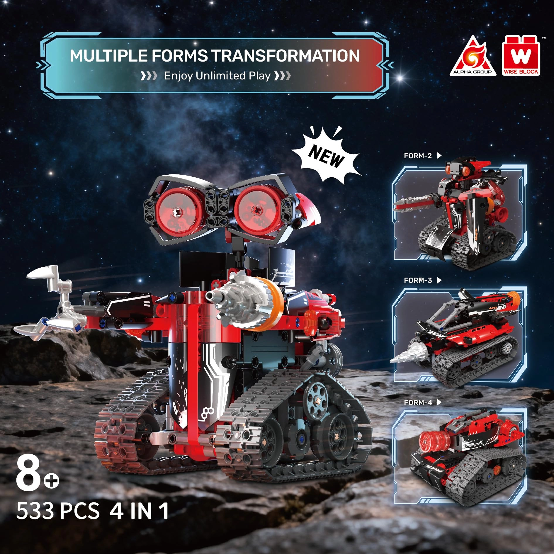 Robot Building Kit - 533 pcs