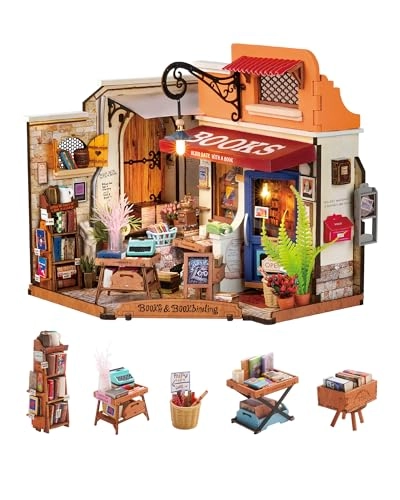 DIY Miniature Dollhouse Kit - Sam's Bookstore 1:24 Scale