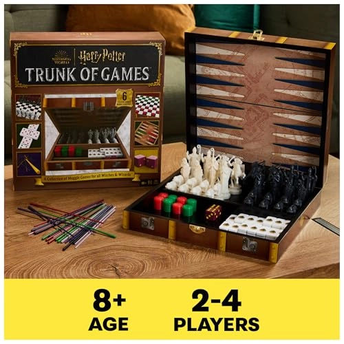 Harry Potter Trunk of Games - 5-IN-1 Wooden Storage