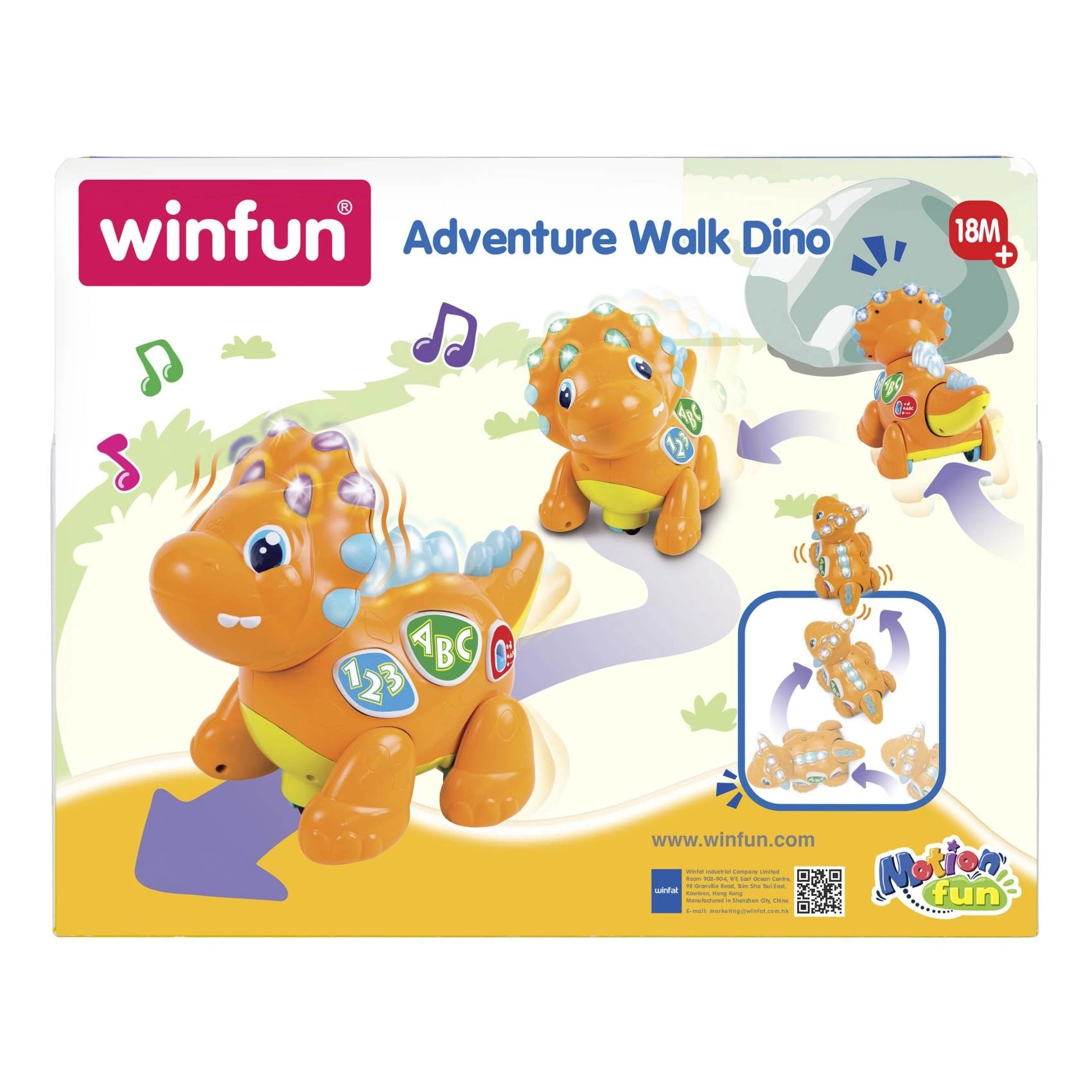 Walk With Me Dinoboo - 18 M+ 3 AA batteries required.