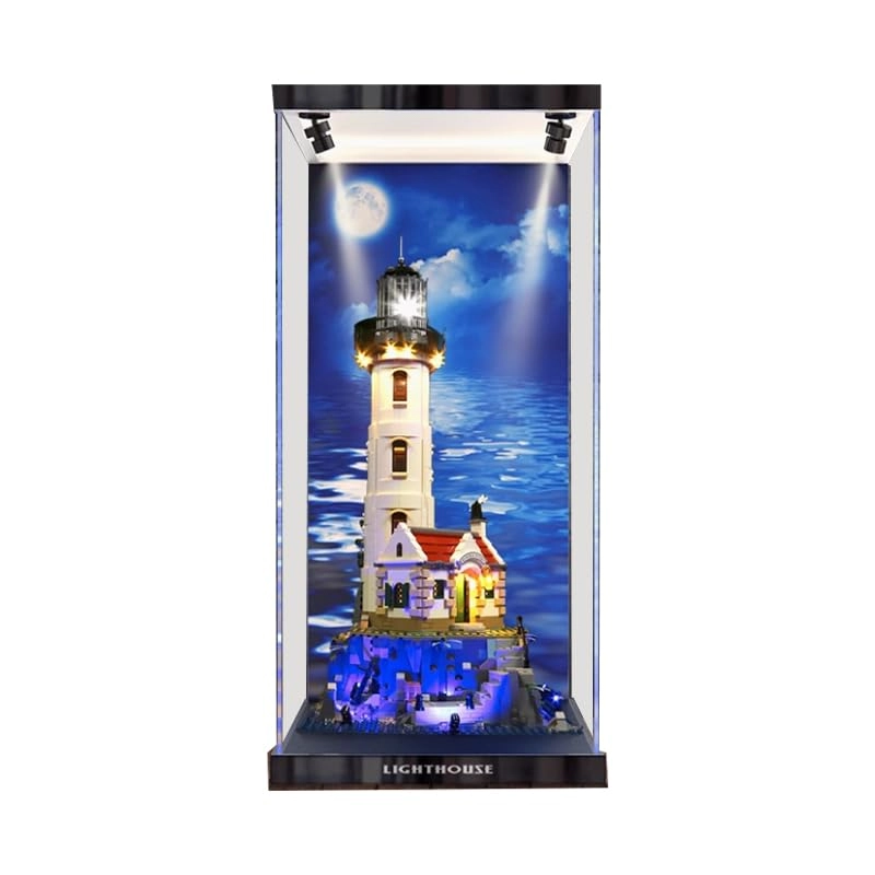 HCAEIOFJ Acrylic Display Case for 21335 - 30x30x60cm