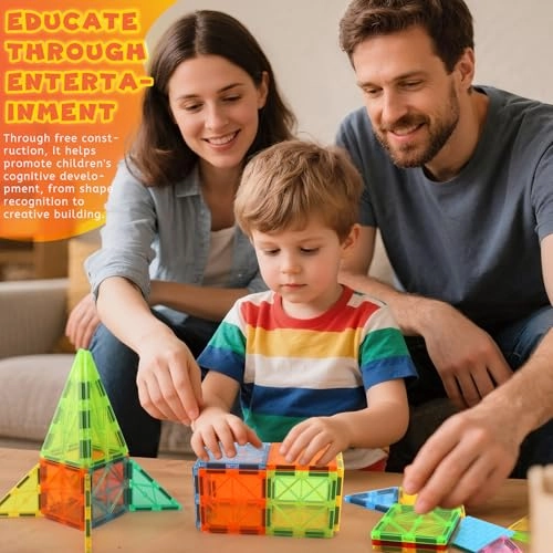 Magnetic Building Blocks - 100 pcs