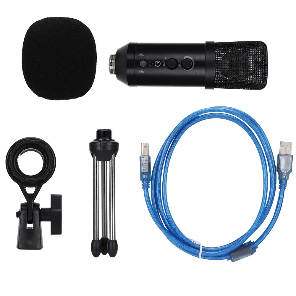 POOWO Metal Condenser Recording USB Microphone