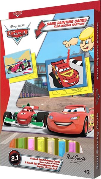 Red Castle Sand Paining Sand Painting Card - 3+ years