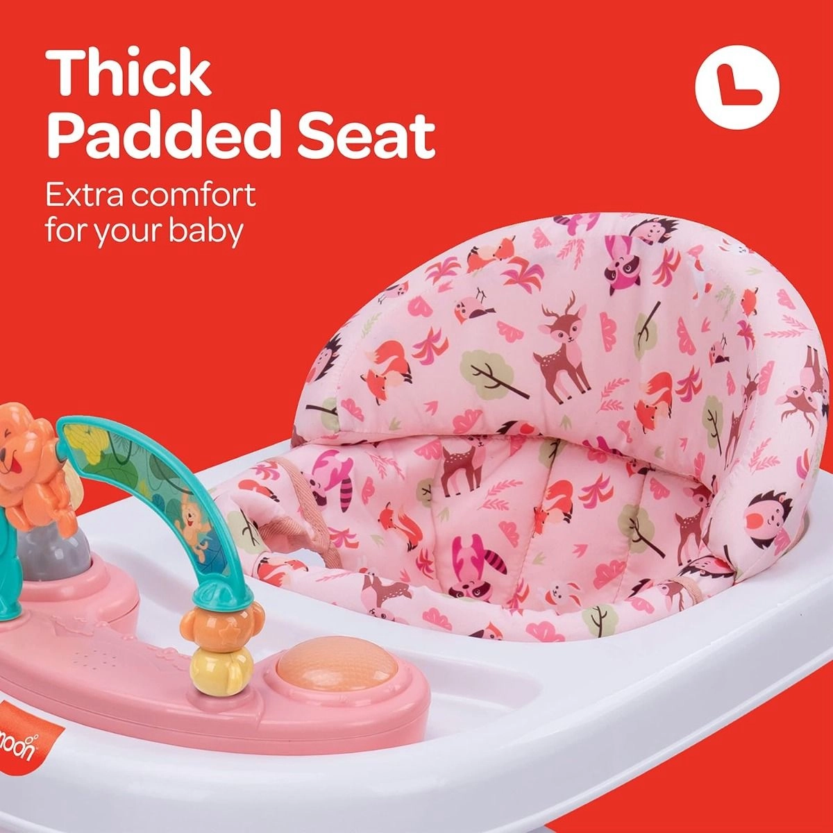 Stride Height Adjustable Walker - With Music