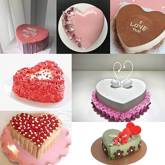 Love Shape Silicone Air Fryer Egg Mold - Silicone 2 pcs