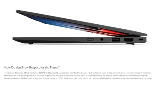 ThinkPad X1 Carbon Gen 12 21KC00B1US - 14'' Core Ultra 7 165U 32GB DDR5 1TB SSD