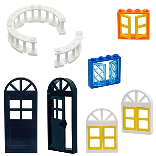Windows Doors Fences Building Block Parts - 90 pcs