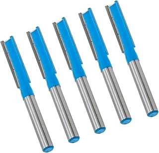 Rannb Straight Router Bit - 5/16" Cutting Dia 1/4" Shank Dia Pack of 5