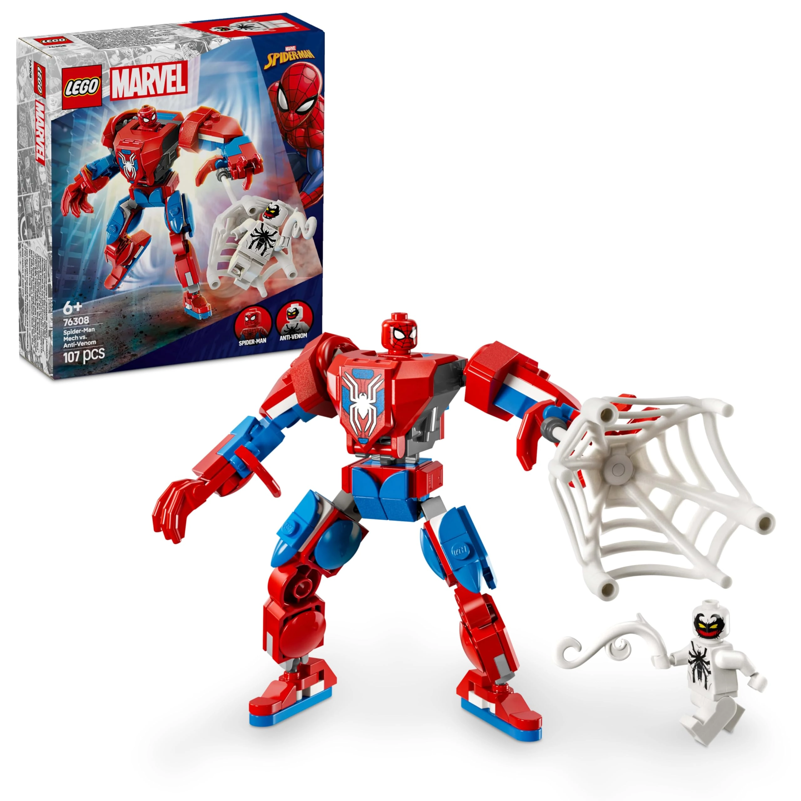 Spider-Man Mech vs. Anti-Venom - 2 Minifigures 6+