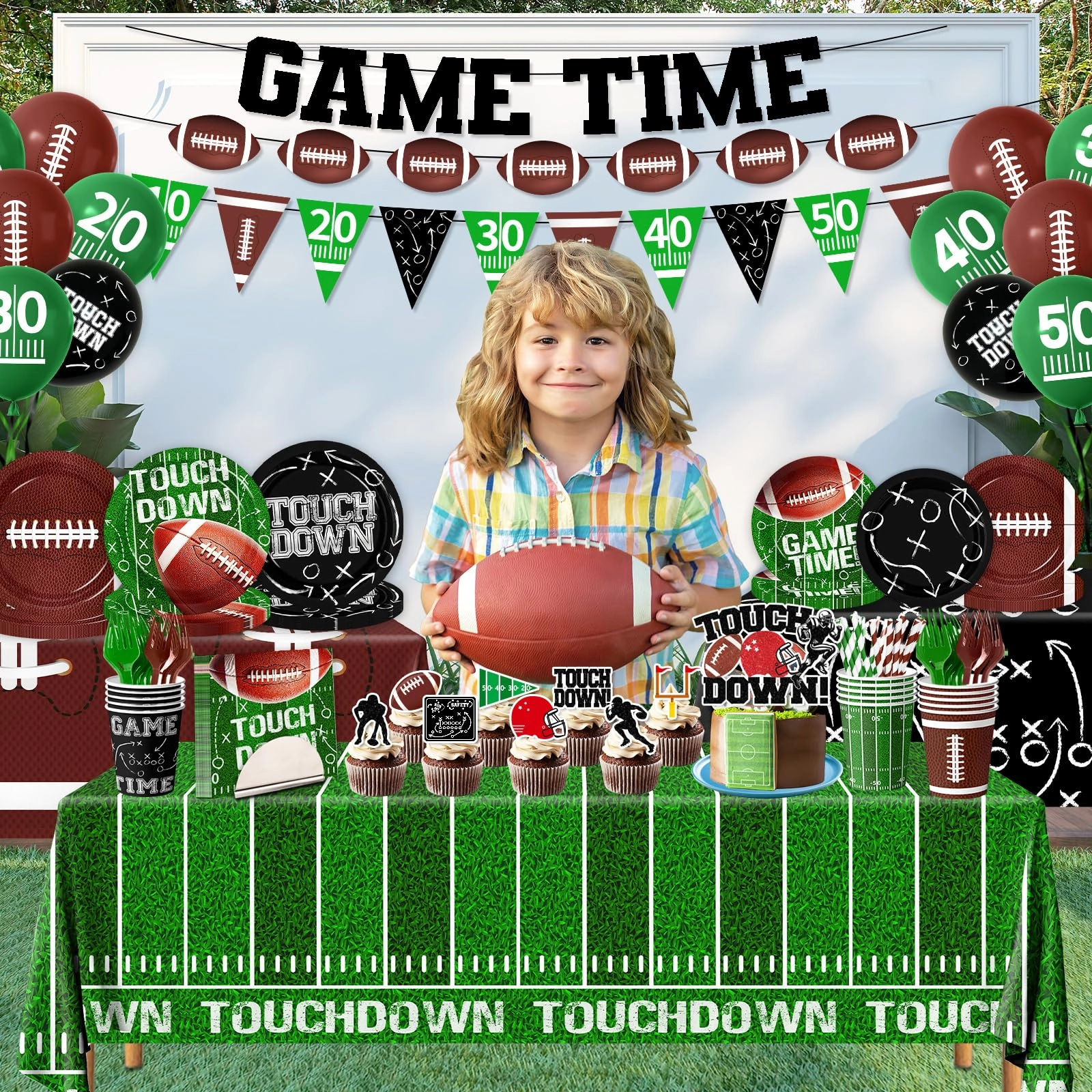 Football Birthday Party Decorations - 191Pcs Birthday