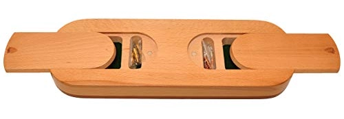 Continuous 4 Track Cribbage Board - Blood Wood Maple Wood