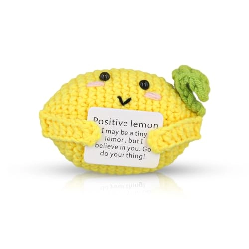 Positive Lemon - 10 cm Crochet Wool yarn