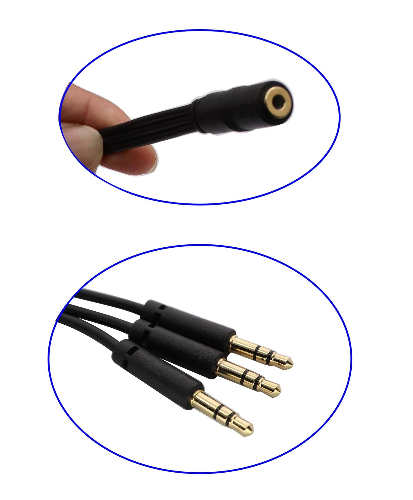 3.5mm Audio Y Splitter - 30 CM/12 inch