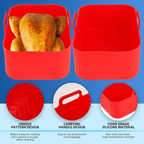 Air Fryer Silicone Liner - Food-grade Silicone 2 piece(s)