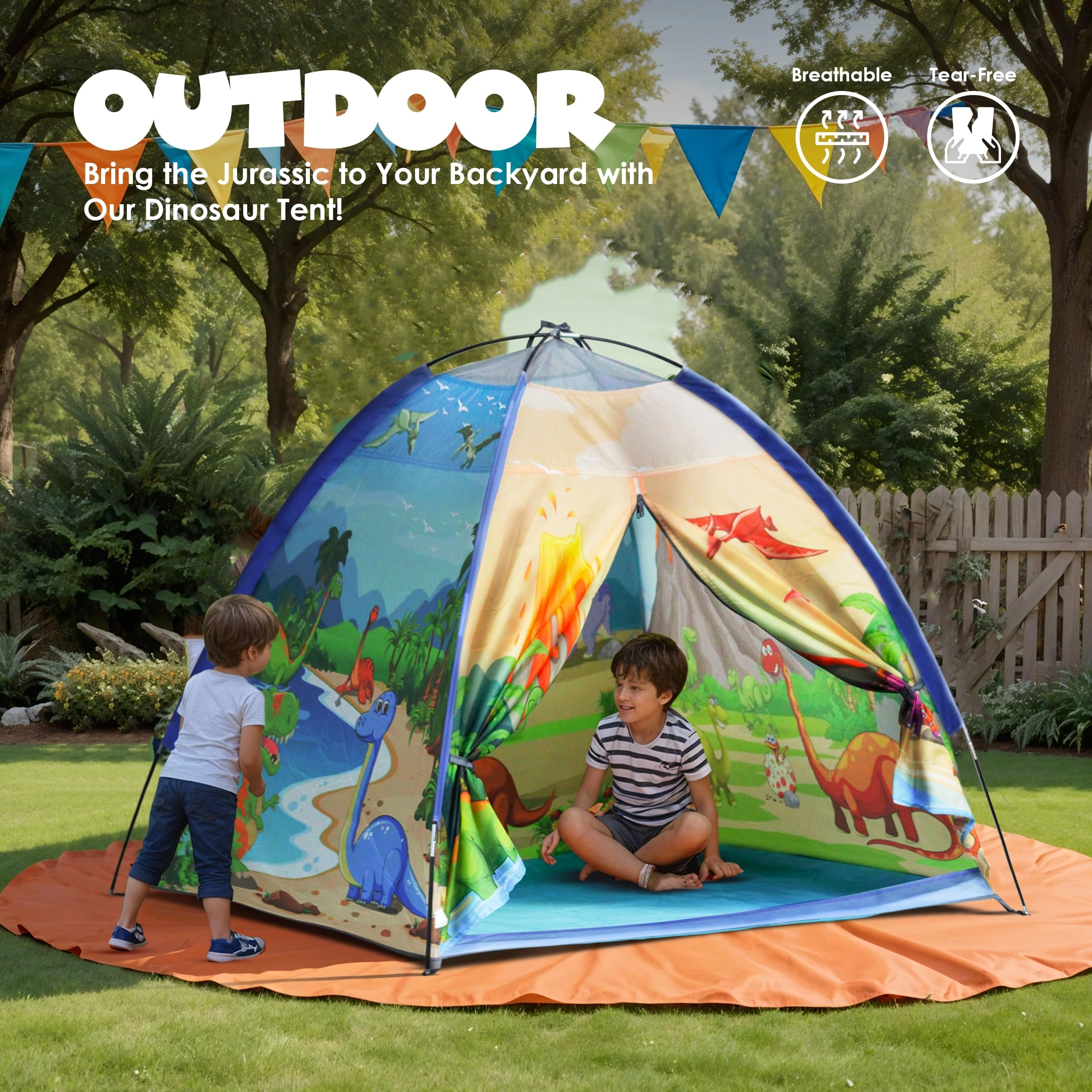 Kids Play Tent - Large Dinosaur