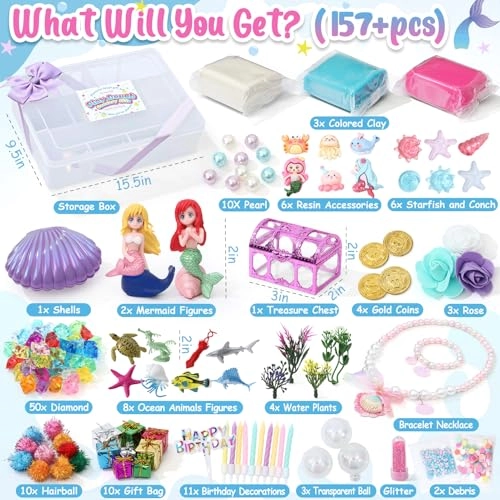 Mermaid Sensory Dough Kit - 3 Packs