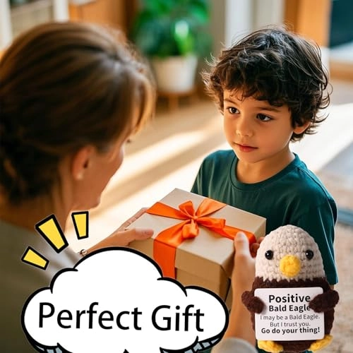 Bald Eagle - 7.5 cm Crocheted