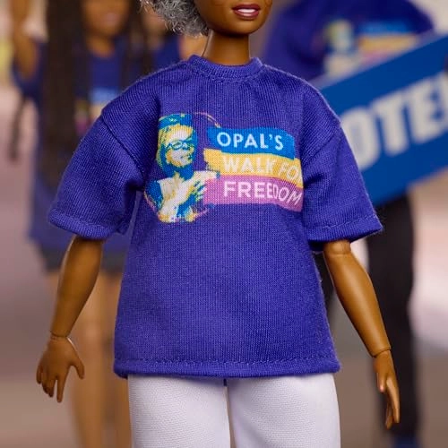 Opal Lee Doll - Inspiring Women Blue “Opal’s Walk for Freedom” T-Shirt Ages 6+